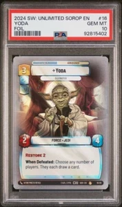 2024 Star Wars Unlimited Weekly Play Promo Yoda FOIL #16/20 PSA 10 GEM MINT! - Picture 1 of 4