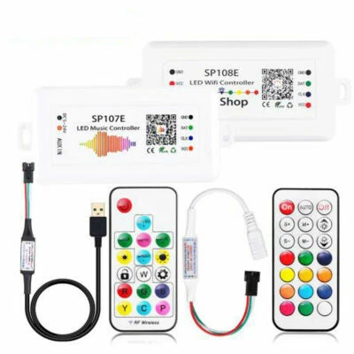 wifi BT Bluetooth Musik Controller WS2812B WS2811 SK6812 RGB IC LED Stripe Pixel - Bild 1 von 4