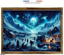 poster 30 x 42 cm création et fabrication française Zombie pole nord ovni