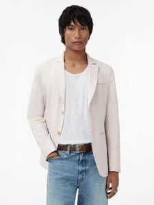 $1698 NWT Brand New John Varvatos Collection Allen Jacket Linen Blend Mushroom - Picture 1 of 11