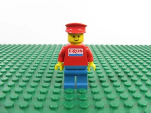 LEGO Exxon Worker Minifigura Sin Punta Cabeza Sólida Pierna Azul 6696 6375 #exx002 - Imagen 1 de 5