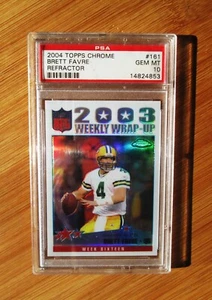 2004 Topps Chrome Refractor #161 BRETT FAVRE - PSA 10 GEM MINT - Picture 1 of 1