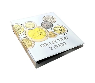 SCHULZ Münzalbum für 2-Euro-Münzen - Platz für 200 Münzen +