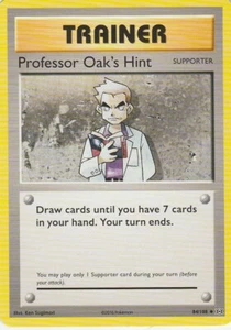 Professor Oak's Hint Trainer 84/108 Pokemon XY Evolutions - Picture 1 of 2