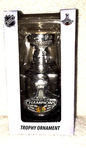 CHICAGO BLACKHAWKS 2015 STANLEY CUP TROPHY Champions champs Christmas ORNAMENT - Picture 1 of 1