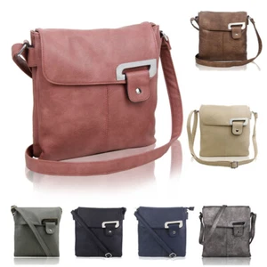 Women's High Quality Faux Leather Flip Handbag Crossbody Messenger Shoulder Bag - Picture 1 of 20