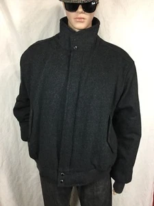 vintage MEMBERS ONLY 100% WOOL Cafe racer coat/jacketHONG KONG men's 2XL XXL - Picture 1 of 12