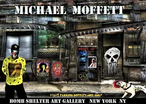 Poster Michael Moffett at Bomb Shelter Art Gallery New York City - Foto 1 di 1