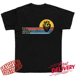Camisa Fix Your Hearts or Die, Camiseta Unisex, Camisa Twin Peaks, Camiseta David Lynch - Imagen 1 de 5