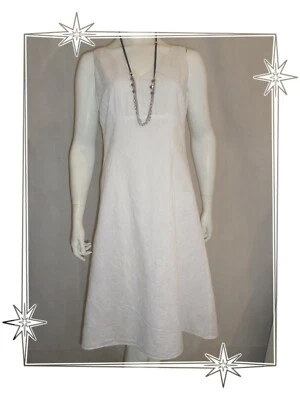 F - Robe D'Eté  Fantaisie Blanche Broderies Burton Taille 40 Foto 1 de 4