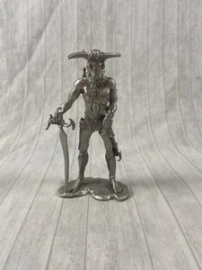 Rawcliffe Pewter Mythology Minotaur Bull Horns Warrior Figurine Vintage 1980 - Picture 1 of 6