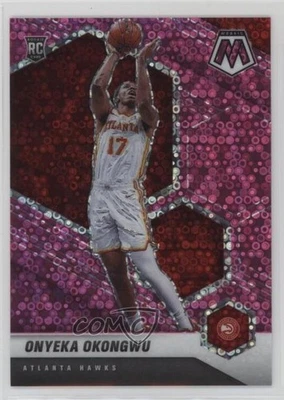 2020-21 Panini Mosaic Fast Break Pink Prizm /20 Onyeka Okongwu #225 Rookie RC - Image 1 of 2
