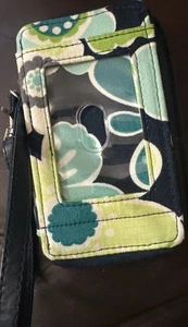 Thirty One Grab & Go Muñequera Verde Azul Flores 5.5” Largo Teléfono Celular Soporte - Imagen 1 de 6