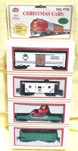 New-old-stock No. 9701 "Model Power" Christmas Car Set- Includes Santa Sleigh - Picture 1 of 2
