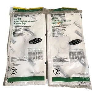 Kenmore Vacuum Cleaner Bags 50410 HEPA Filtration Cannister 4 Bags Total 2 Packs - Picture 1 of 6