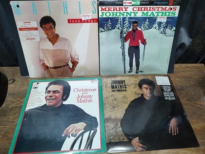 Johnny Mathis Vinyl Lot Of 4 All New Sealed  Christmas And Studio Albums  - Image 1 of 4