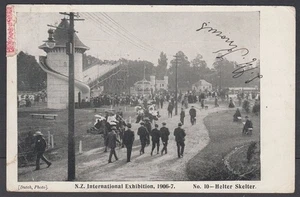 NEUSEELAND 1906/7 CHRISTCHURCH AUSSTELLUNG. Postkarte #10 Helter Skelter (ID056/D66086 - Bild 1 von 1