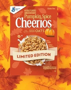 Zucca spezie Cheerios cereali 10,8 oz colazione senza glutine avena integrale - Foto 1 di 2