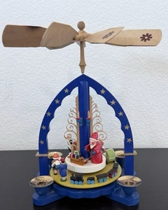 Vintage Erzgebirge Tischpyramide The Giving in blau 01607 - Bild 1 von 23