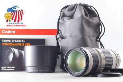 [Unused In Box w/ Hood] Canon EF 70-200mm f4 L IS USM Telephoto Zoom Lens JAPAN - image 1 of 4