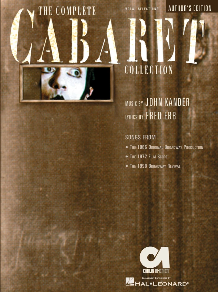 The Complete Cabaret Collection Piano Vocal Sheet Music John Kander Musical Book - Image 1 of 1