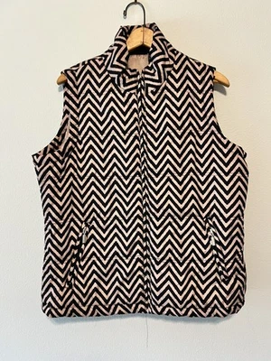 Jane Ashley Full Zip Quilted Puffer Vest XL Excellent  Zip Pockets - Image 1 of 4