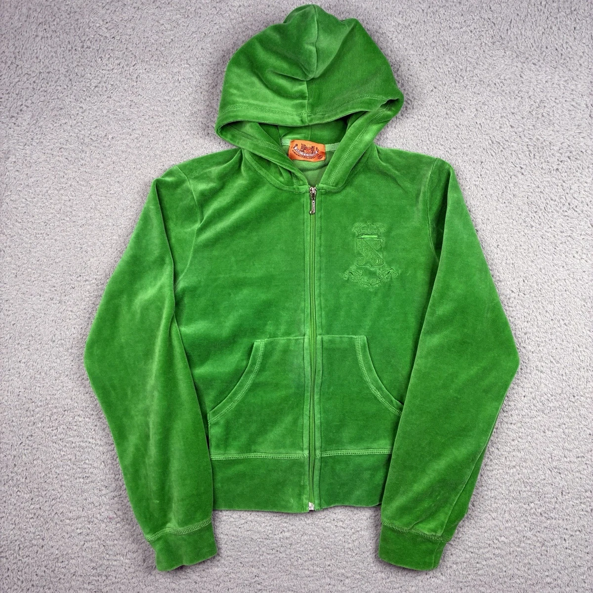 レア Juicy Couture XL オリーブグリーン パーカー