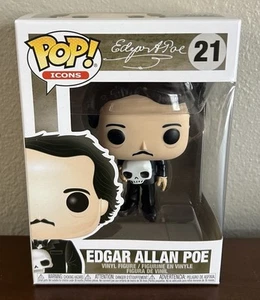 Funko Pop! Icons: Edgar Allan Poe with Skull #21 Common Ships In Pop Protector - Bild 1 von 8