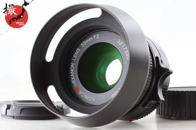 【 MINT w/ Hood 】 Konica M Hexanon 35mm F/2 MF Lens For Leica M Mount From Japan - Image 1 of 4