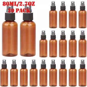 20 pack Spray Bottle 80ml/2.7oz Fine Mist,Small Reusable Empty Plastic Bottles - Picture 1 of 7