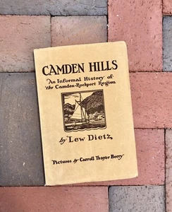 Signed 1947 Camden Hills Camden Rockport Maine History Lew Dietz Engravings - Picture 1 of 14