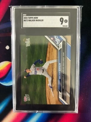 2024 Topps Now - World Series Walker Buehler World Series #872 SGC 9 - Image 1 of 2