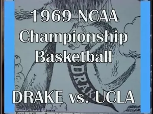 1969 NCAA College MBB Final Four UCLA vs Drake ALCINDOR Free Shipping - Imagen 1 de 6