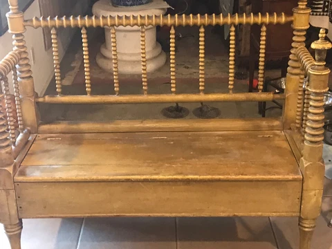 antique settee bench Southwest  New Mexico Cover