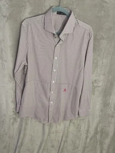 G/Fore LS Striped Button-Up Skull & Tee’s Dress Shirt - Men’s Large Golf g4 - Bild 1 von 15