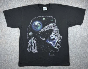 Vintage 1996 Jimi Hendrix Black Intergalactic T-shirt Size XL Made In USA - Picture 1 of 9