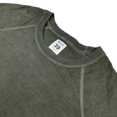 Suéter Pullover Boggi Milano 39 Para Hombre 100% Lana Cuello Redondo Verde/Gris • Pequeño Foto 1 de 4