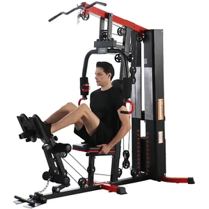 Workout Station Multifunctional Full Gym System 122 Lbs Stack Leg Training Pedal - Picture 1 of 6