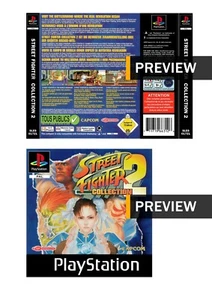 Street Fighter Collection 2 - PlayStation PS1 Inlay Covers Front Back - Picture 1 of 5