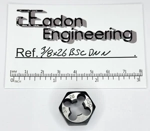 3/8" x 26tpi BSC (British Standard Cycle) Die Nut. Brand new and unused. - Picture 1 of 1