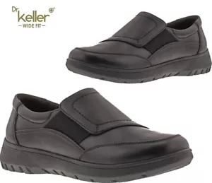 Ladies Dr Keller Wide Fit Slip On Leather Casual Work Office Comfy Nurse Shoes - Picture 1 of 17