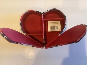 NWT~ Vera Bradley Cherry Blossoms Heart To Heart Jewelry Case - Picture 1 of 12