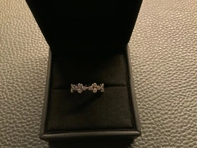 Judith Williams Sterlingsilberring m. Zirkonia, Rhodiniert, Größe 18, NEU - Bild 1 von 3