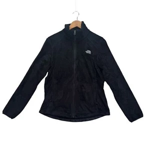 Abrigo Chaqueta North Face Para Mujer Negro Suave Polar Cremallera Otoño Invierno M - Imagen 1 de 5