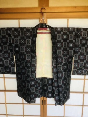 Kimono Japonés Hombre/Mujer Alta Calidad Pura Seda Vintage Ropa Tradicional_76 Foto 1 de 4