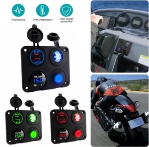 Auto KFZ Zigarettenanzünder Steckdose mit Dual USB Ladegerät Buchse Einbau 12V - Zdjęcie 1 z 15