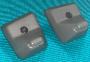 OEM 2001-2003 Ford F150 F-150 Sunvisor Sun Visor Clip Pair 01 02 03 - Gray - Picture 1 of 2