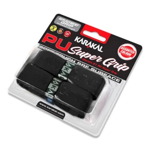 Karakal PU Super Squash Tennis Racquet Replacement Grips - Black 2-Pack - Picture 1 of 1