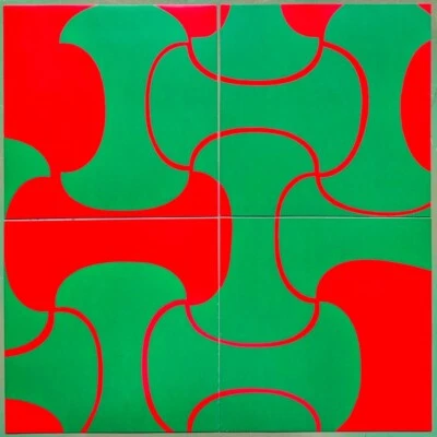 Aen T. Sauerborn 4 Siebdrucke 1969 signiert limitiert konkrete kunst - Bild 1 von 4