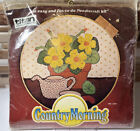 Titan Needlecraft "Country Morning #1374 Counted Cross Stitch New Sealed Flowers